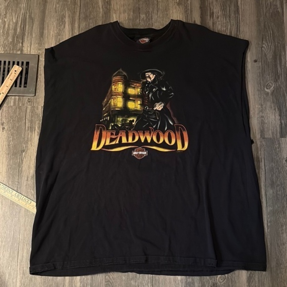 2008 Harley Davidson cut off tee - deadwood - 3 XL